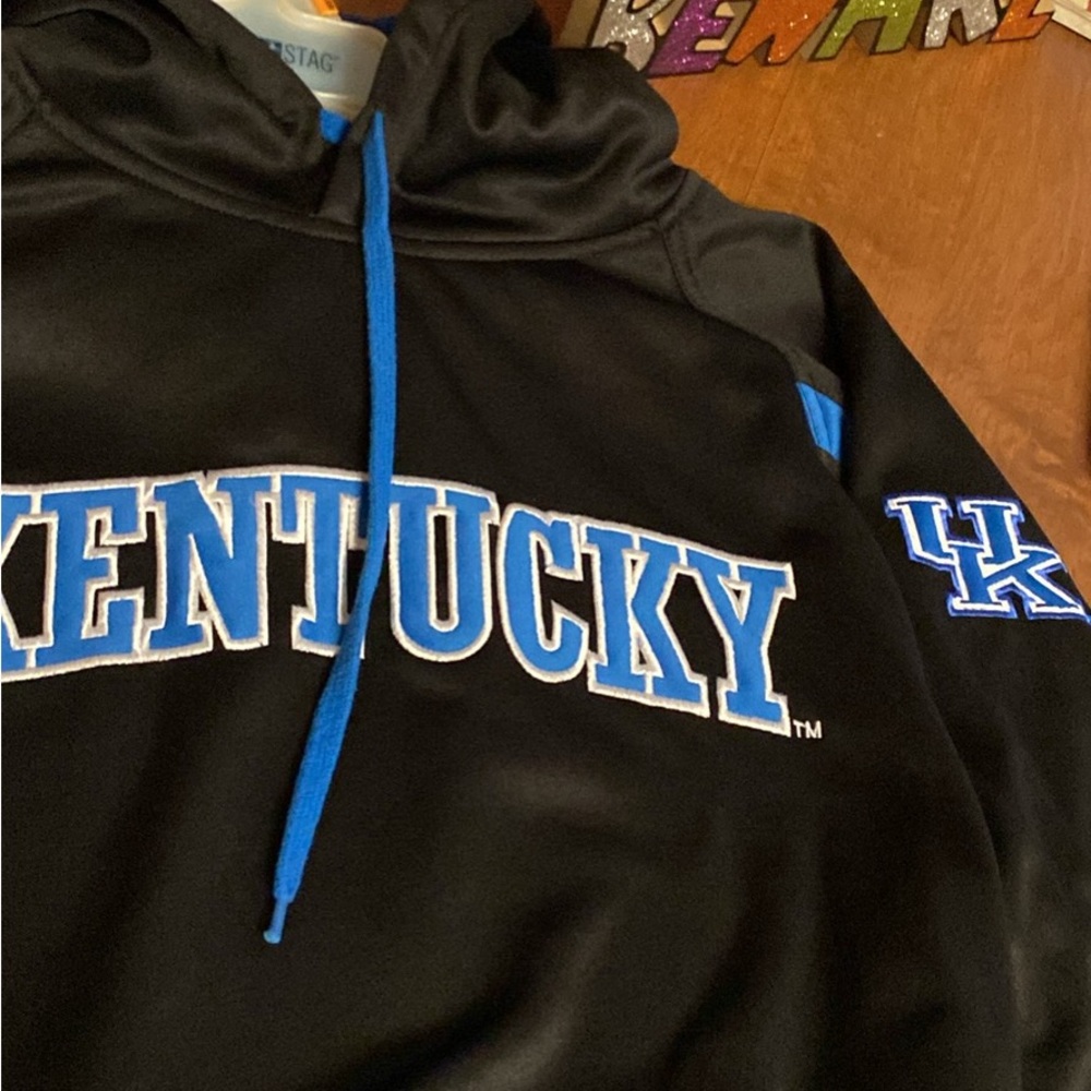 Kentucky Black Hoodie with Blue Accents